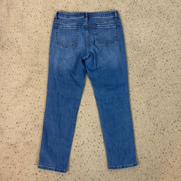 J.Jill Denim Boyfriend Straight Leg Ankle Jeans Size 10 Petite Women's - Picture 3 of 4